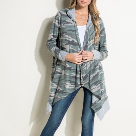 Last 2 ‼️ Camouflage Hoodie Cardigan - Picture 5 of 6